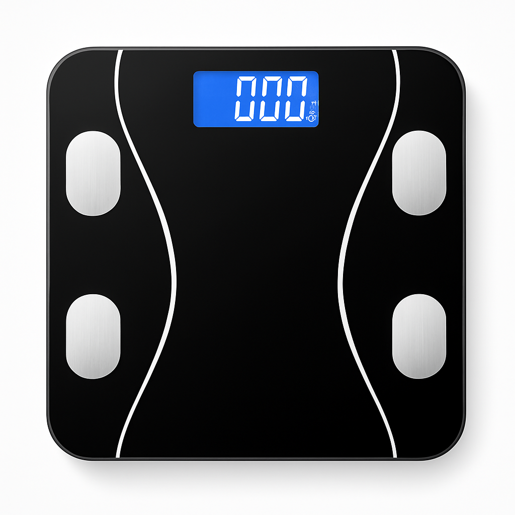 Best Smart Bathroom Scale – digital body fat and BMI scale with LED display and stainless steel sensors for accurate health tracking.