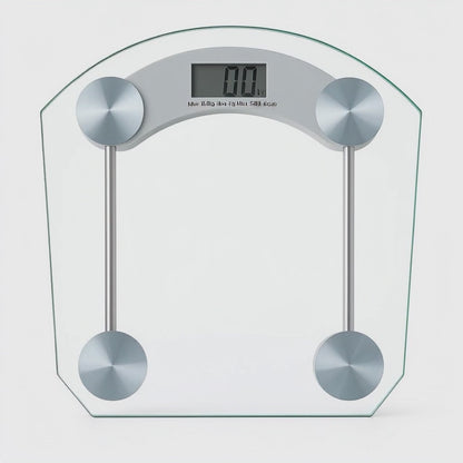 Precision Digital Bathroom Scale – Sleek Glass Design with Accurate Sensors